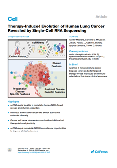 Therapy-Induced Evolution of Human Lung Cancer Revealed by Single-Cell RNA Sequencing